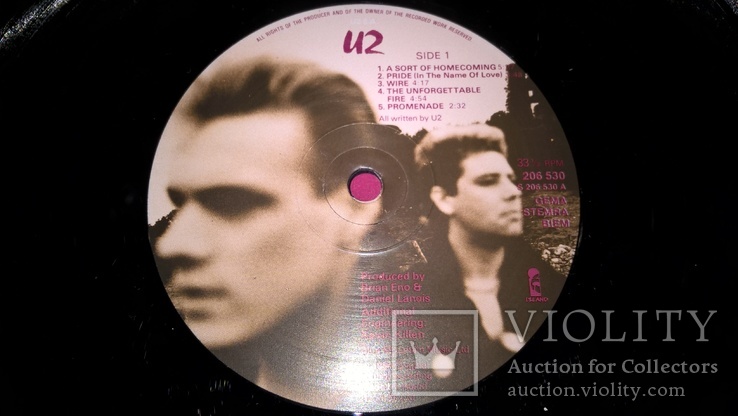 U2 (The Unforgettable Fire) 1984. (LP). 12. Vinyl. Пластинка. Germany., фото №7