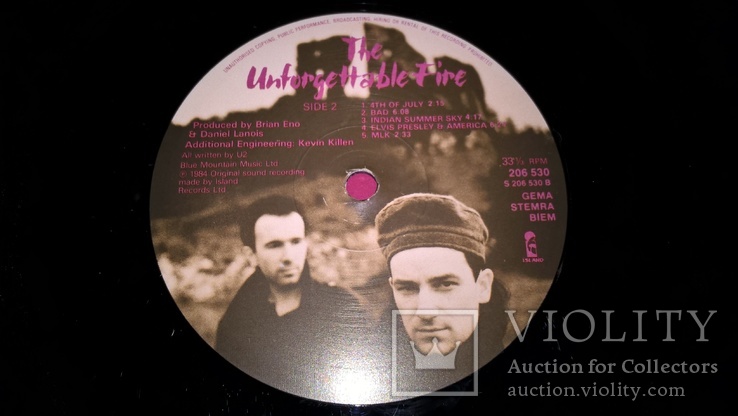 U2 (The Unforgettable Fire) 1984. (LP). 12. Vinyl. Пластинка. Germany., фото №8