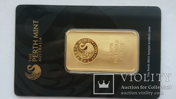 Банковский слиток золота 1 унция 31,1грамм 999,9 пробы., фото №2