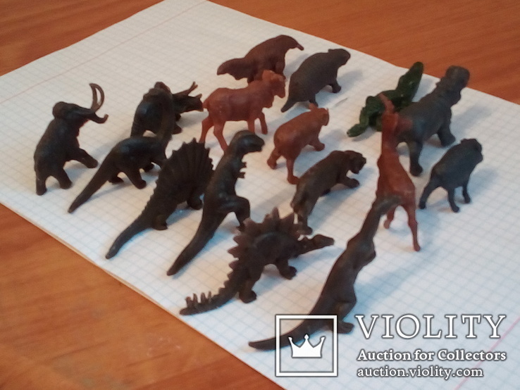 Динозавры и другие животные 16 штук, фото №3