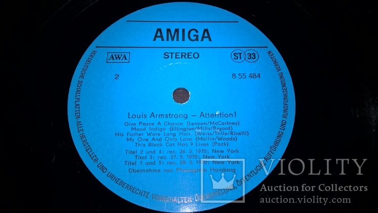 Louis Armstrong (Attention!) 1970. (LP). 12. Vinyl. Пластинка. Germany., фото №5