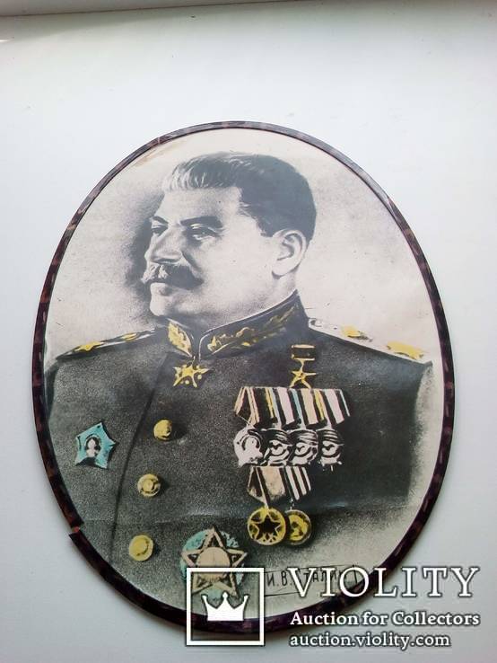 Сувенирная фото плакетка Сталин., фото №3