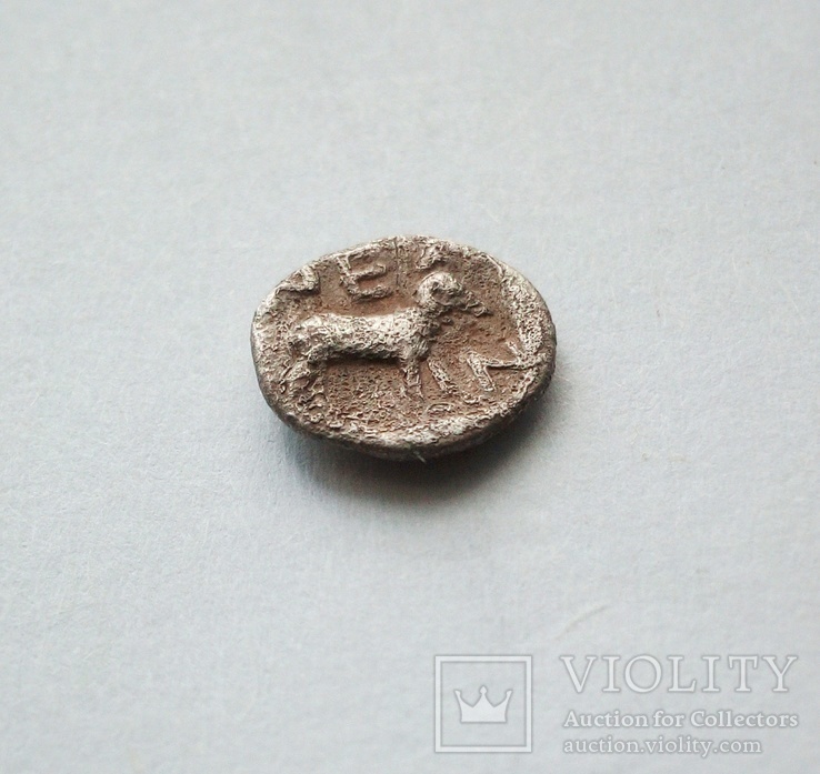 Обол (серебро), Троада, г.Неандрия, 350 - 340 гг.до н.э., фото №3