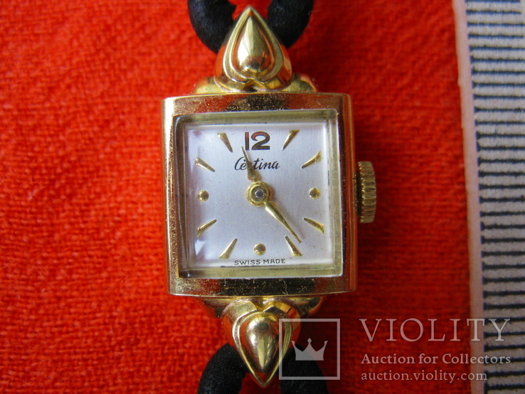 Золотий Швейцарський годинник - Certina, фото №3