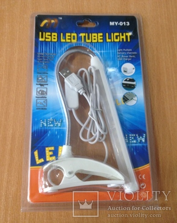 Настольная USB Лампа USB LED с зажимом А-013, фото №2