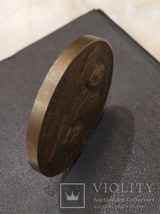 Настольная памятная медаль Ассоциация Нумизматов США 1891-1966 бронза, фото №10