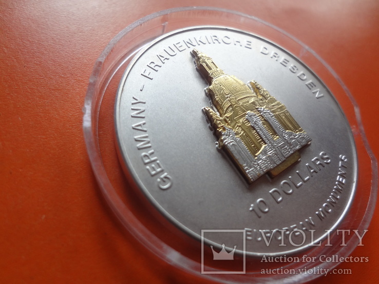 10 долларов 2004 Науру 3 Д Трансформер серебро+позолота  ~, фото №3