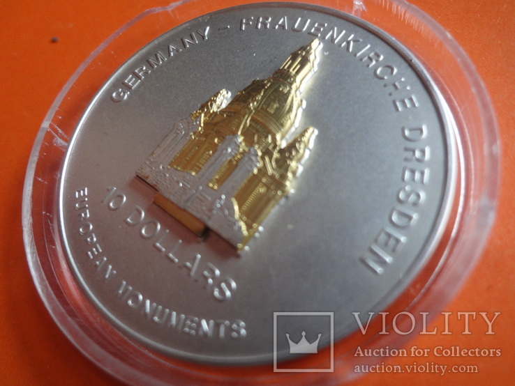 10 долларов 2004 Науру 3 Д Трансформер серебро+позолота  ~, фото №4