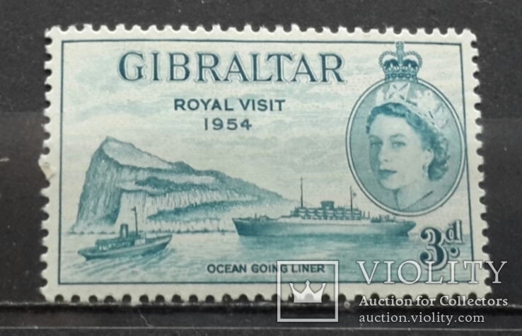 Гибралтар. Корабли. 1954 год.