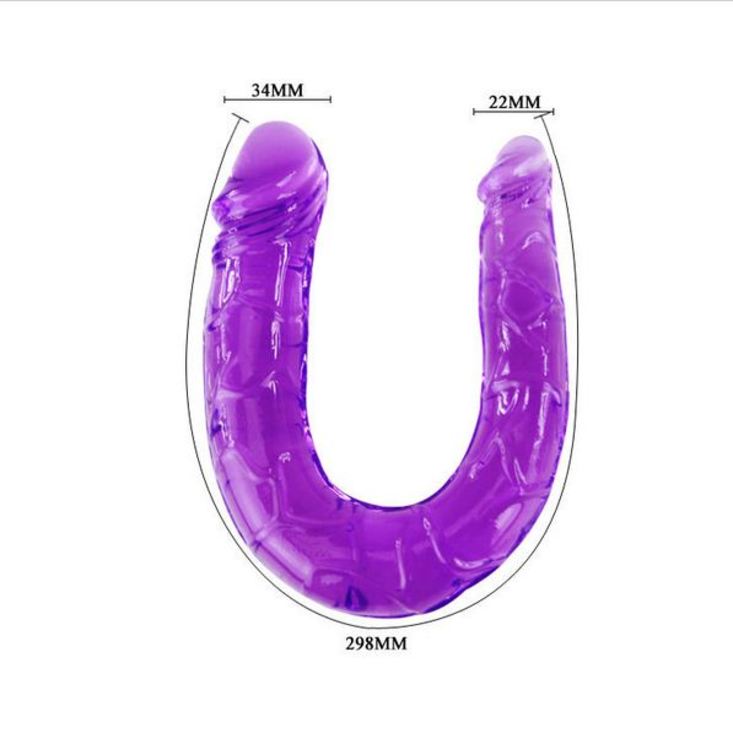 Двойной анально-вагинальный фаллоимитатор. 30 см, фото №6