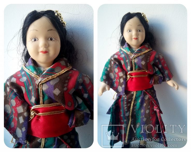 Кукла полностью фарфоровая в национальном Европа, фото №2