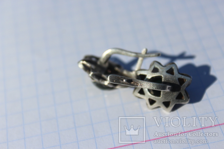 Серьги и кольцо из серебра времён СССР, фото №7