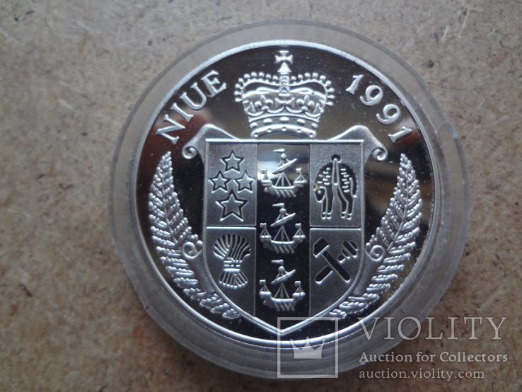 10 долларов 1991  Ниуэ  серебро, фото №4