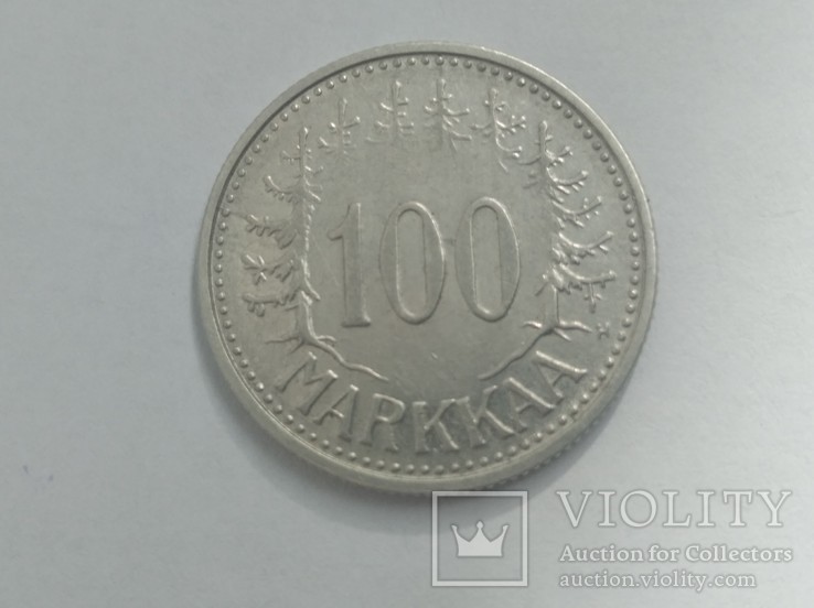  Финляндия 100 марок 1957г., фото №2