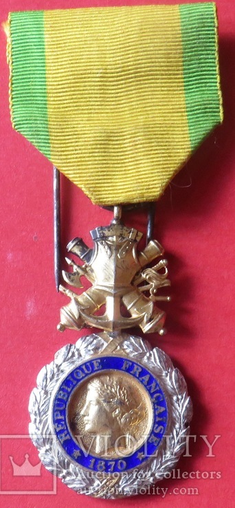 Военная медаль с 1870 года, Франция., фото №2