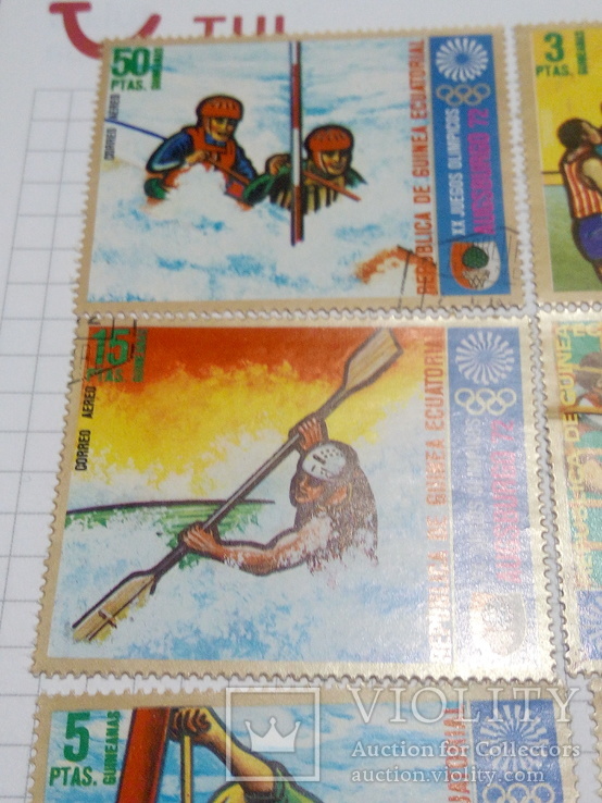 7 марок Экваториальной Гвинеи .1972 год.Спорт., фото №3