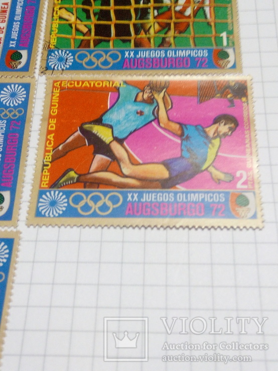 7 марок Экваториальной Гвинеи .1972 год.Спорт., фото №6