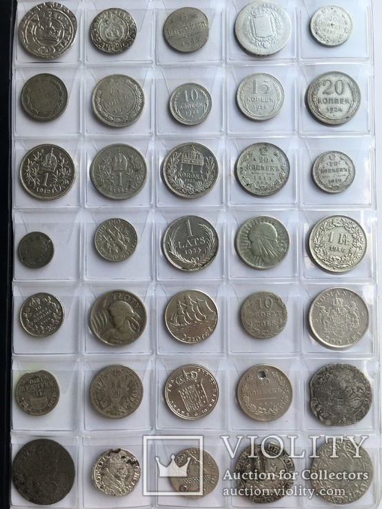 Колекція срібних монет 35 штук, фото №3