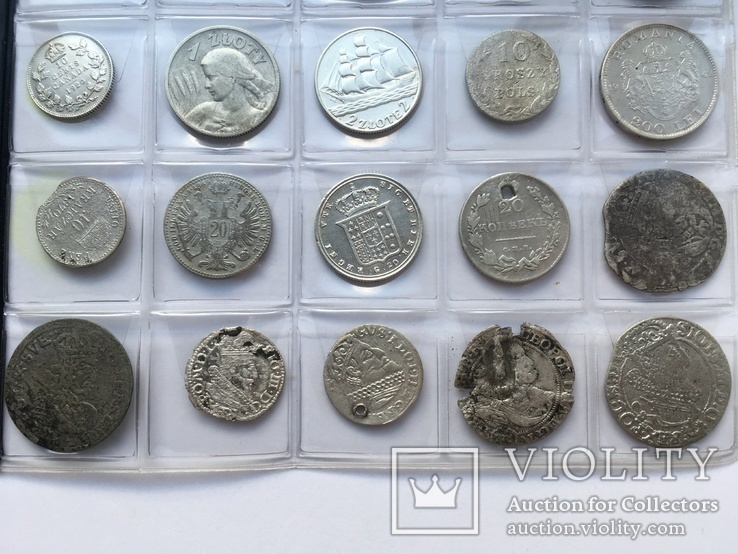 Колекція срібних монет 35 штук, фото №8