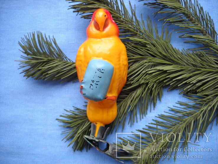 Елочная игрушка попугай из Айболита, фото №2