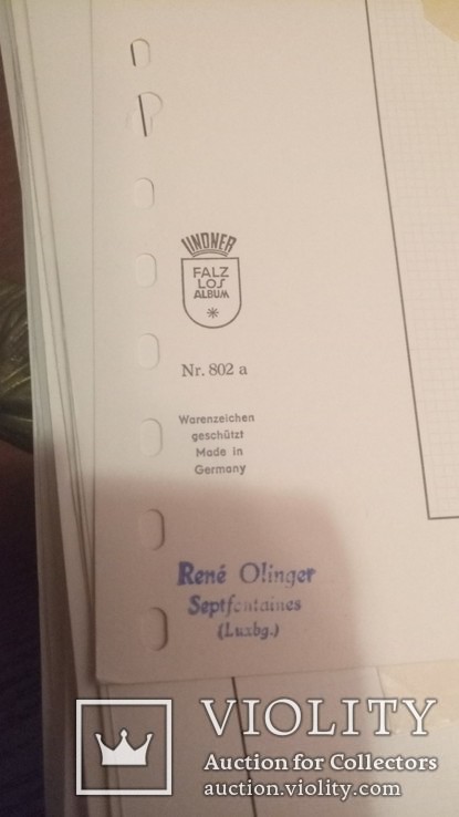 Сторінки для марок з видами марок різних країн і років. Rene Olinger Septfentaines, фото №13