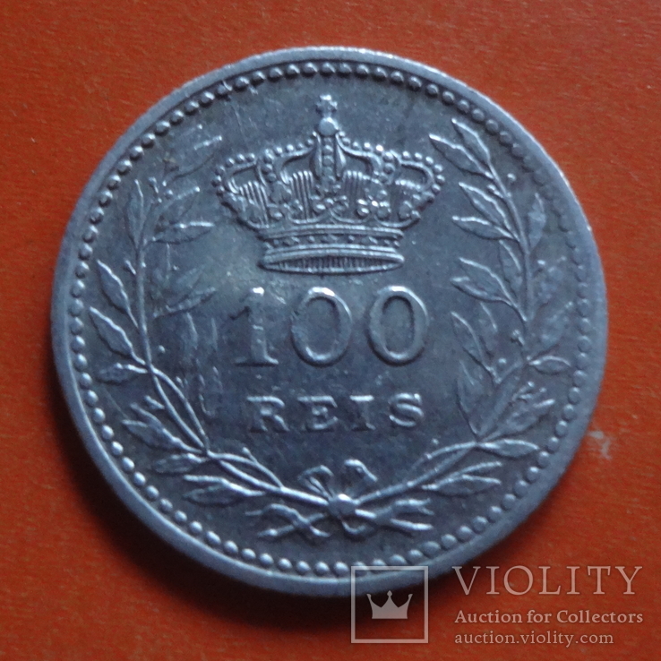 100  рейс  1910  Португалия серебро  (Т.11.11)~, фото №3