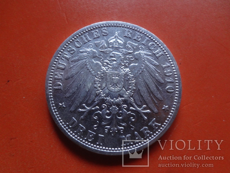 3 марки  1910  Германия серебро  (Т.3.7)~, фото №3