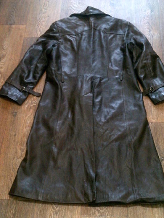 Divina(Leather boutique) - стильный кожаный плащ, фото №10