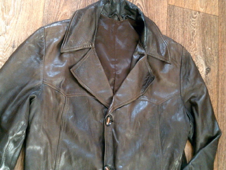 Divina(Leather boutique) - стильный кожаный плащ, фото №12