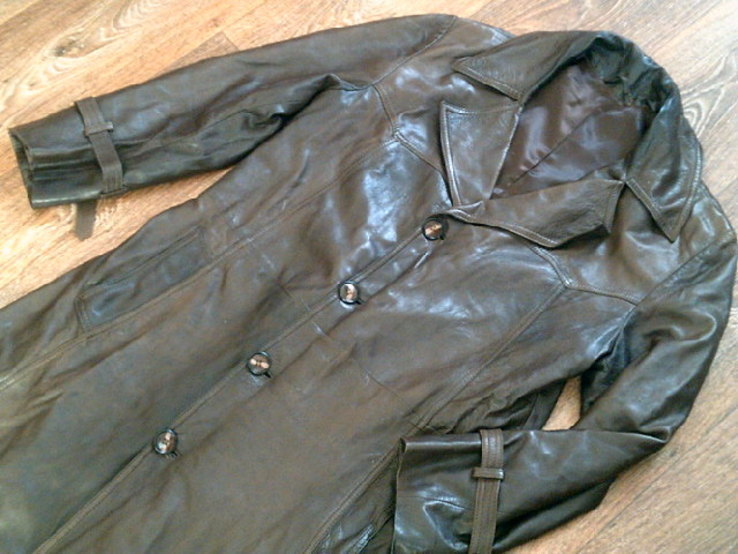 Divina(Leather boutique) - стильный кожаный плащ, фото №13