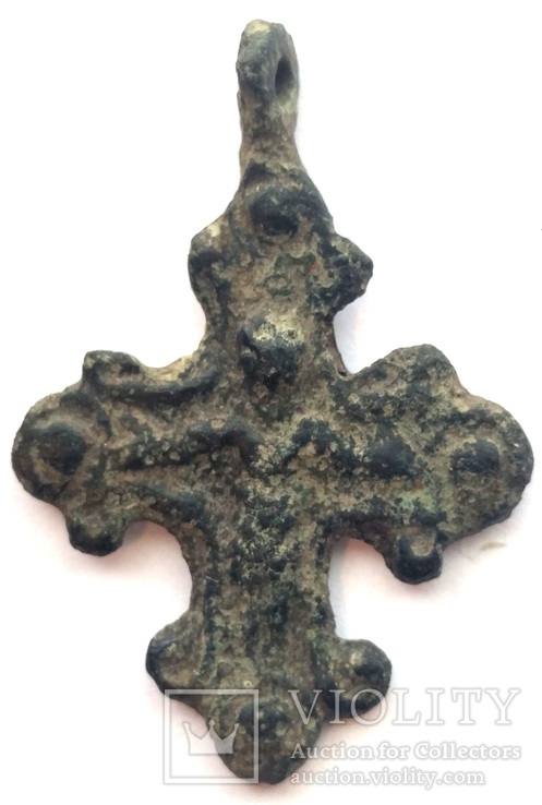 Крест КР криновидный с распятием (2234), фото №3