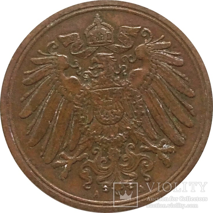 Германия 1 пфенниг  1913 "А"-Г38, фото №3