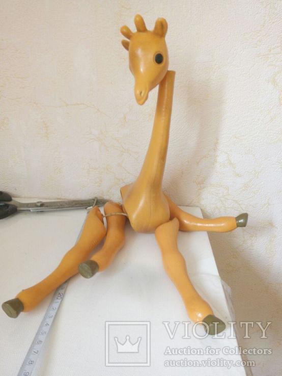 Игрушка жираф целлулоид СССР, фото №4