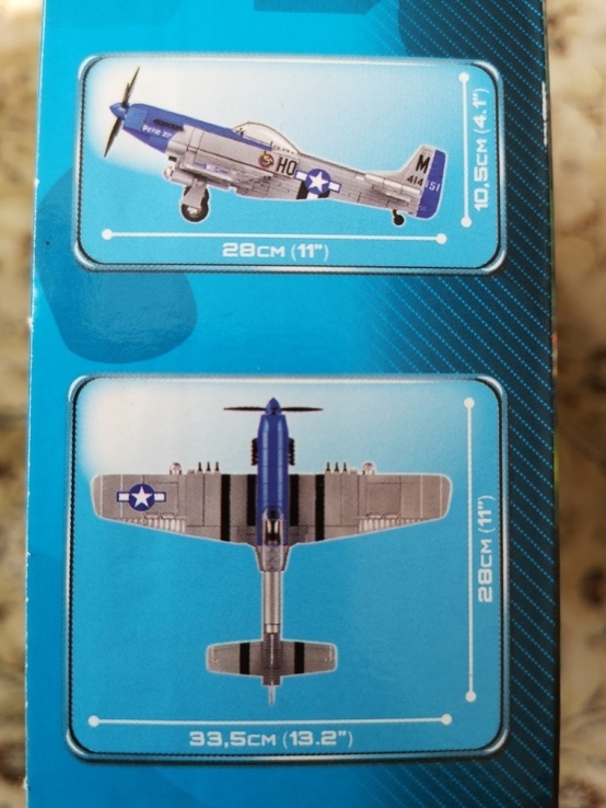 Konstruktor Cobi samolot P-51D Mustang (Made in Poland) odpowiednik LEGO, numer zdjęcia 5