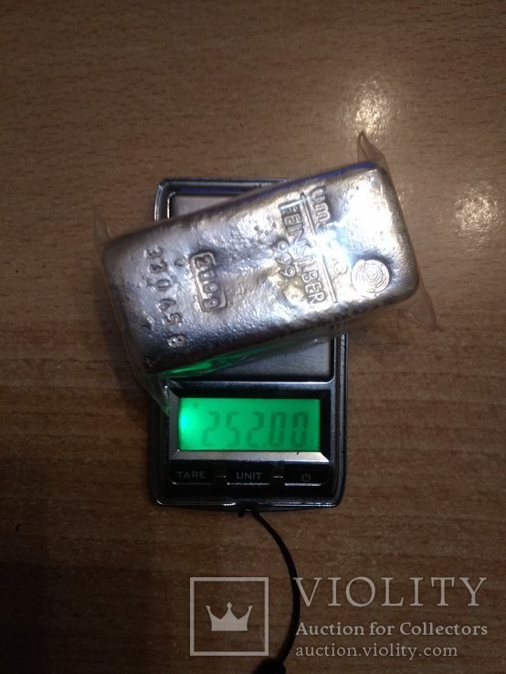 Слиток серебра 999 .. 250 грамм., фото №5