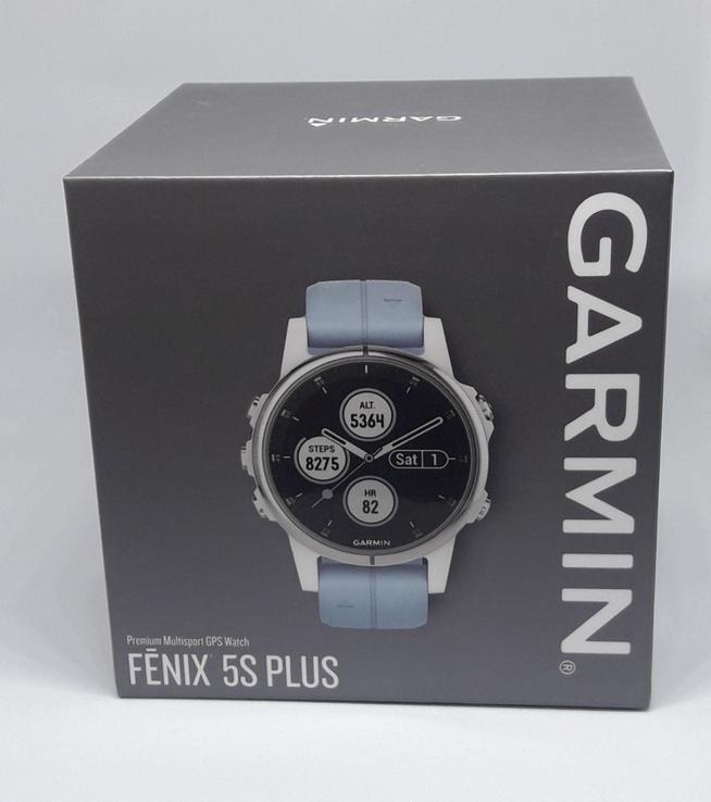 Смарт-часы Garmin Fenix 5S Plus White with Sea Foam Band, фото №2