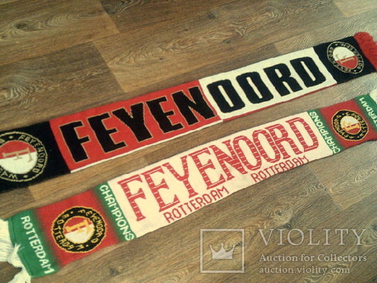Feyenord (Голландия) - 2 шарфа шерсть, фото №2