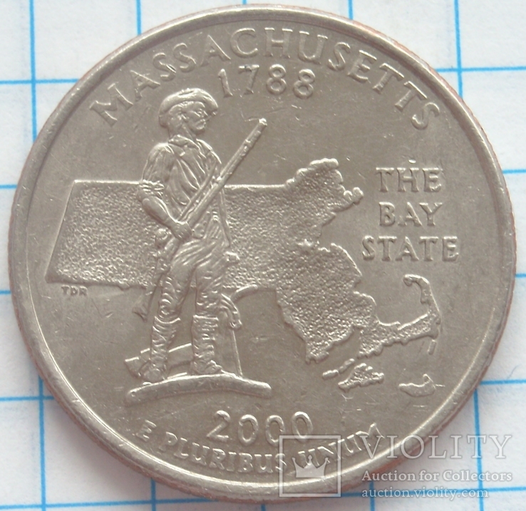 ¼ доллара, США,  2000г.