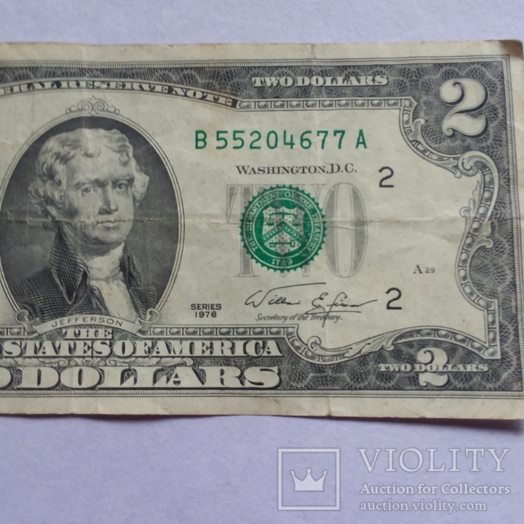 2 доллара 1976 год a23, фото №4