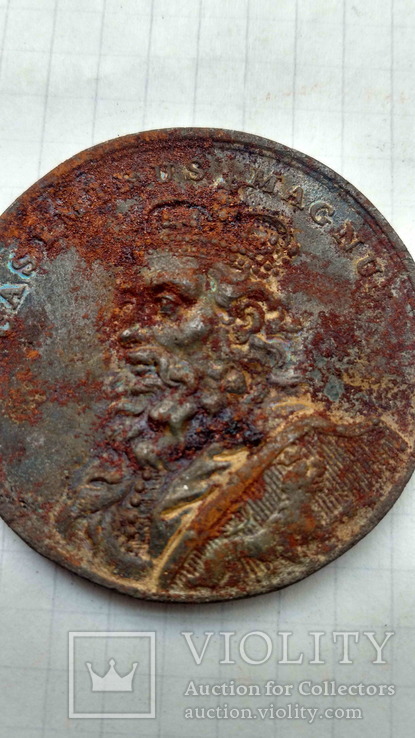Настільна медаль, Александр Ягеллончик, залізо, кін. 18 - поч. 19ст., фото №3