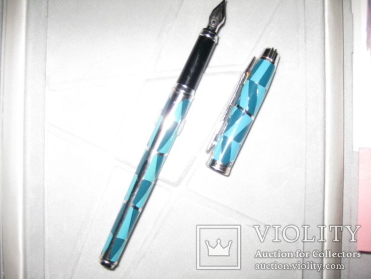 Две ручки ручной работы (шариковая и чернило), фото №3