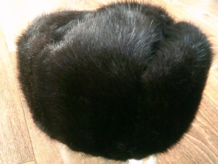 Черная зимняя шапка разм.56, фото №8