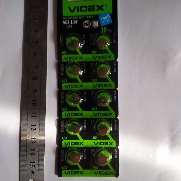 Батарейка Videx "таблетка" AG 3