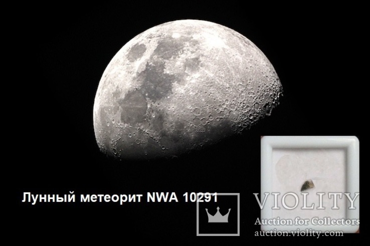 Лунный метеорит NWA 10291 (21 мг.)., фото №2