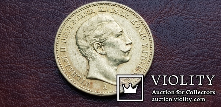 Золото. 20 марок 1897 г. Пруссия. Германия, фото №4
