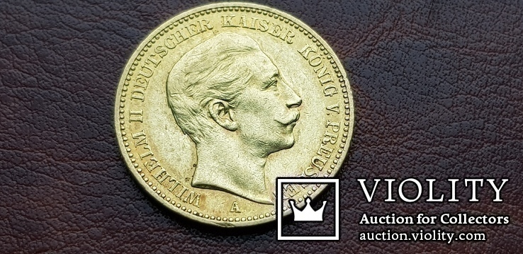 Золото. 20 марок 1897 г. Пруссия. Германия, фото №6