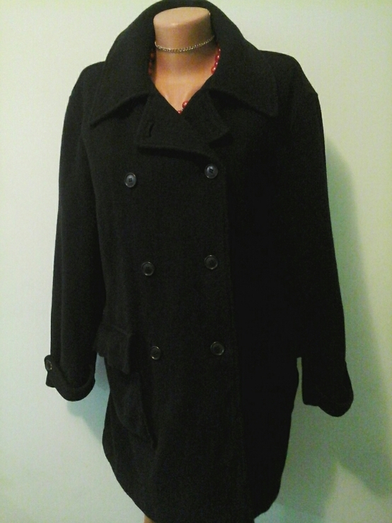 Брендовое шерстяное пальто Mariella Burani, p.M-L, синтепон, photo number 3
