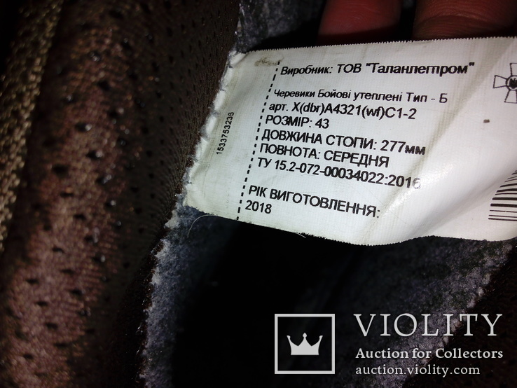 Ботинки боевые утепленные для ВСУ, фото №2