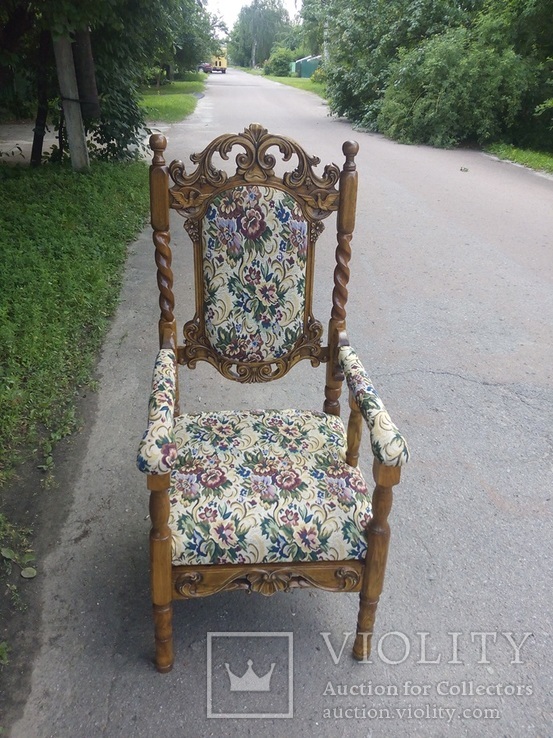 Дубовий стілець у стилі Генріха ІІІ, фото №2