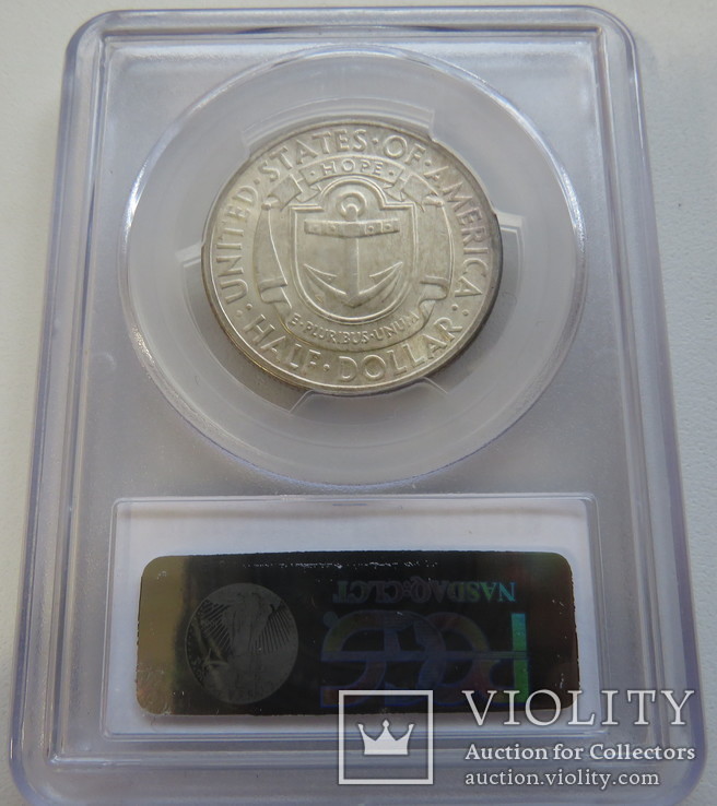 50 центов 1936 год (S) США юбилейная "RHODE ISLAND", фото №3